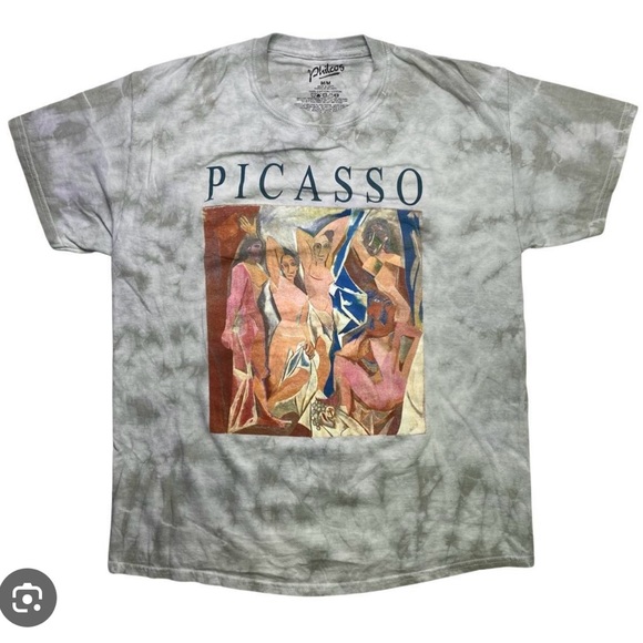 Pacsun Picasso Tie Dye Art Graphic T-Shirt Size Small - Picture 1 of 4